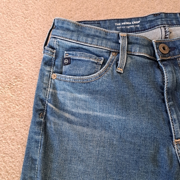 Adriano Goldschmied Jeans Womens 26 Blue The Prima Crop Mid Rise Cigarette Leg - Picture 3 of 12